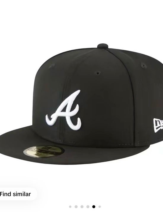 Newera Other - Atlanta Braves Black White Fitted Hat